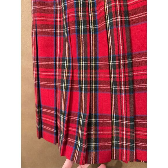Vintage Danielle B Plaid Pleated Skirt - Picture 2 of 7